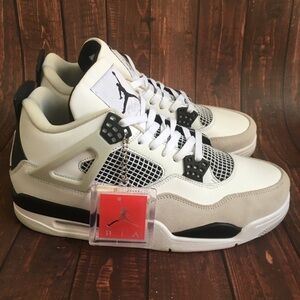 Jordan Men's White and Black Sneakers